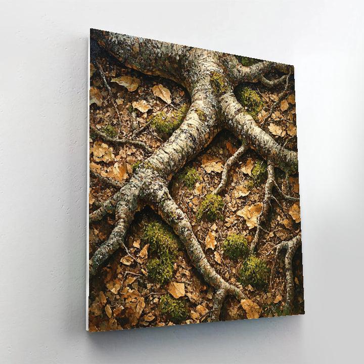 Arthur Lismer Inspired Tangle Of Roots And Undergrowth Painting by numbers kit