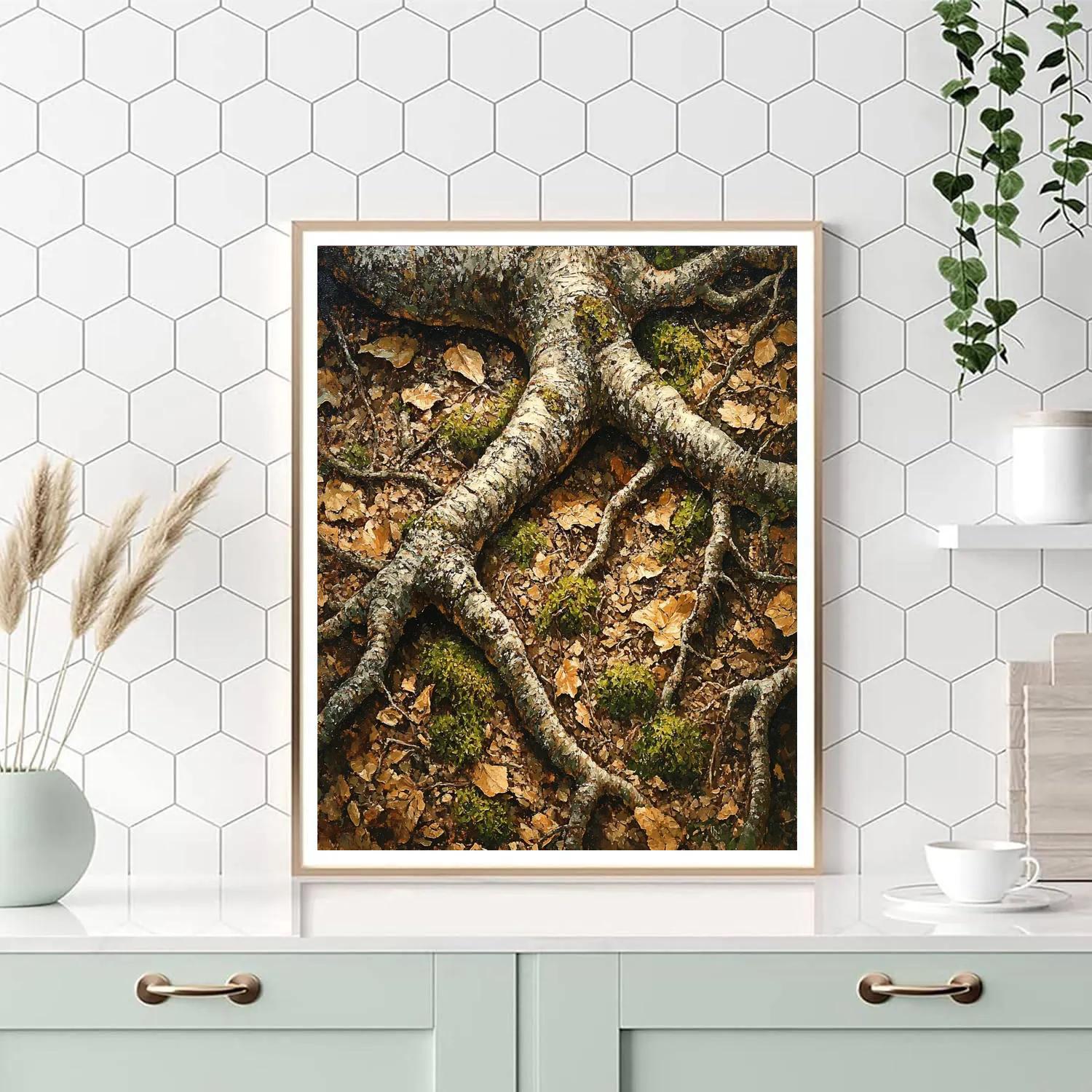 Arthur Lismer Inspired Tangle Of Roots And Undergrowth Painting by numbers kit