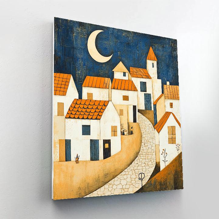 Klee Inspired Moonlit Village Paint by numbers kits