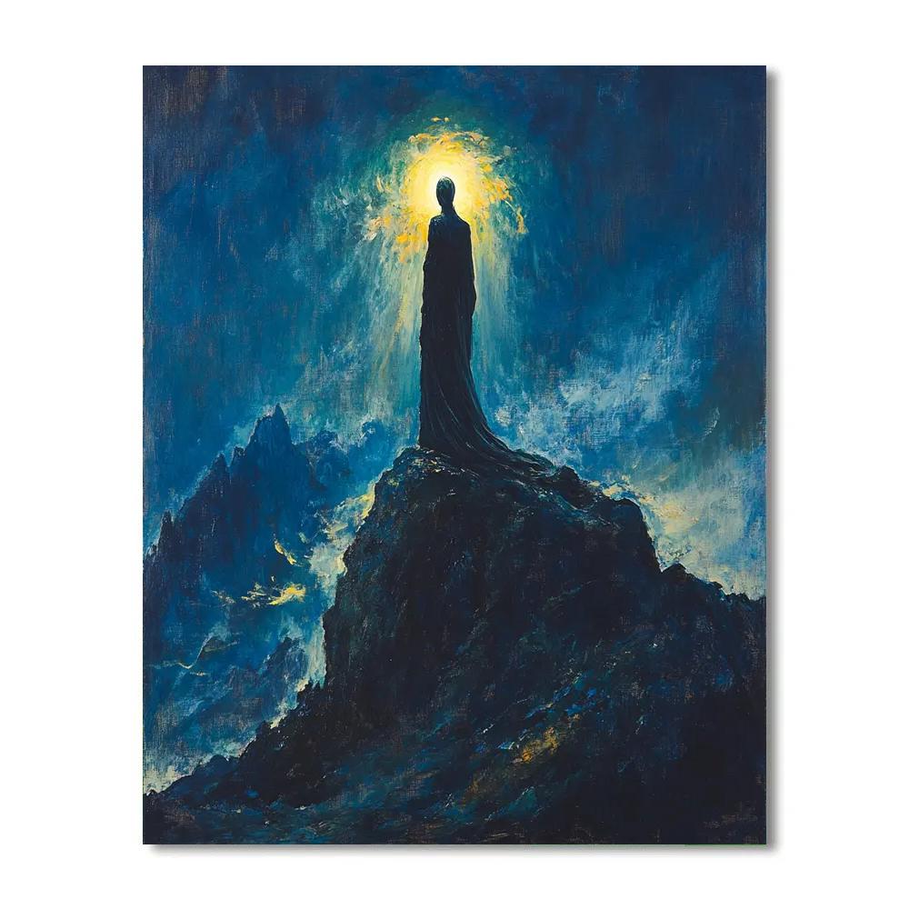 El Greco Inspired Mountain Prophet Paint by numbers art