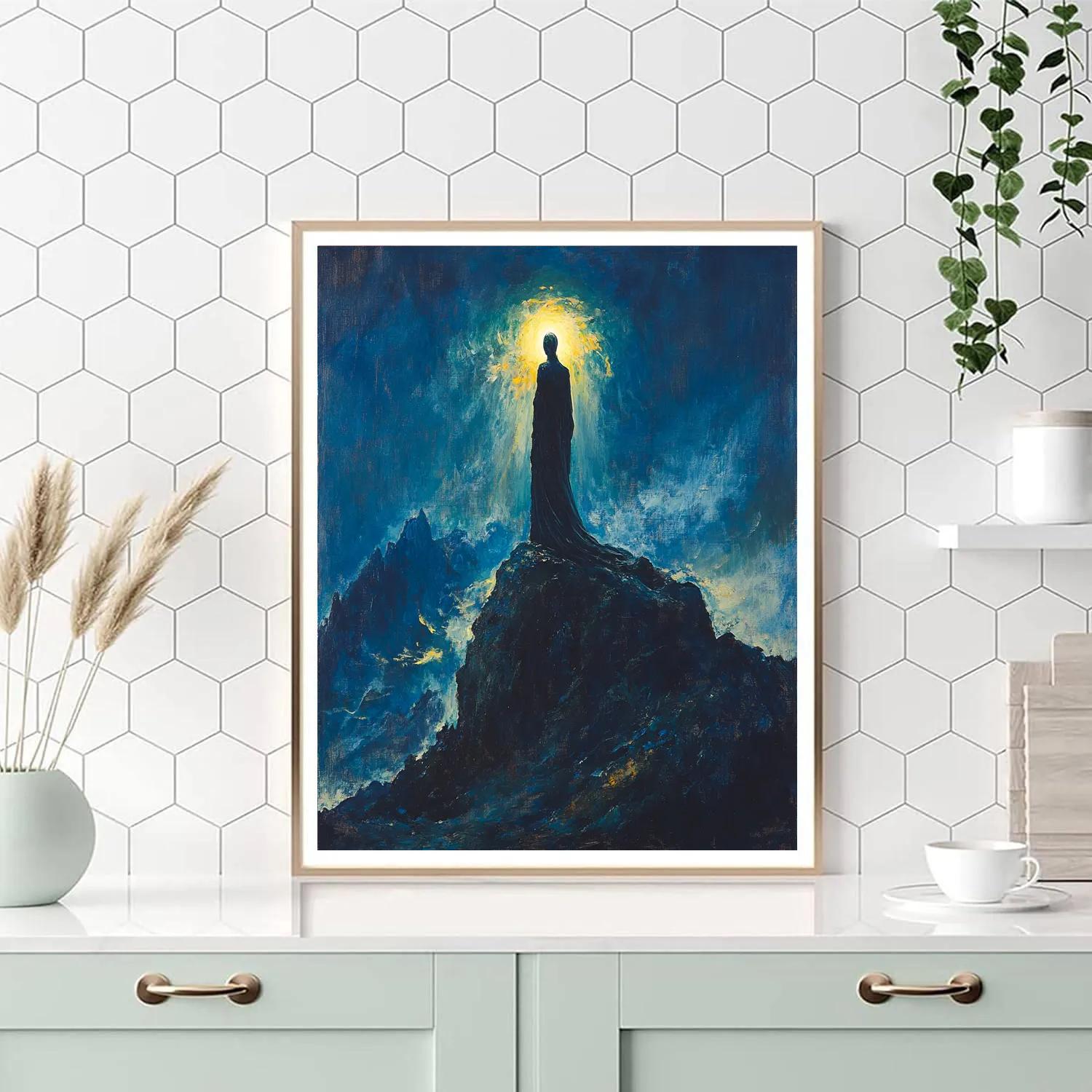 El Greco Inspired Mountain Prophet Paint by numbers art