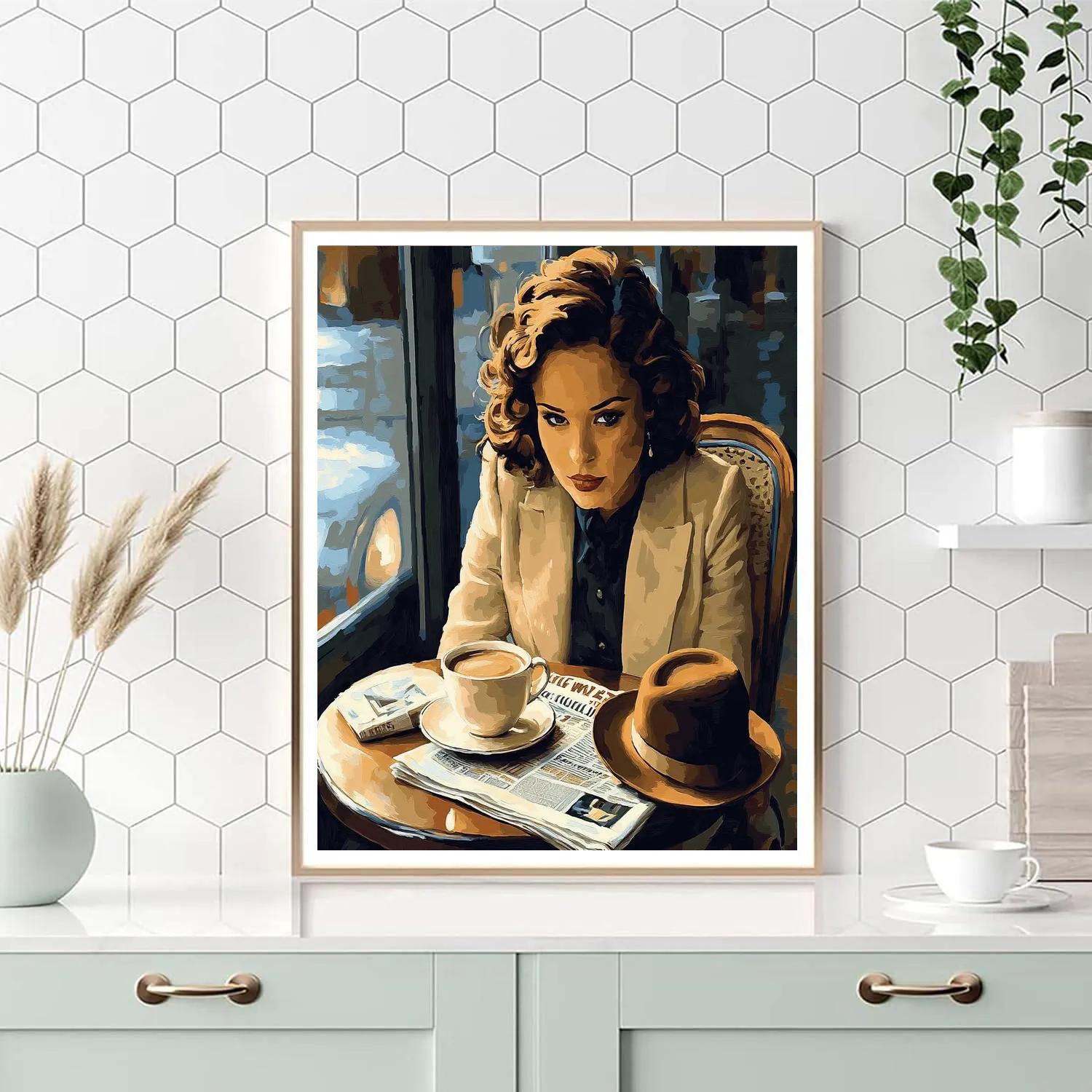 Sargent Inspired Café Portrait Paint by numbers kits