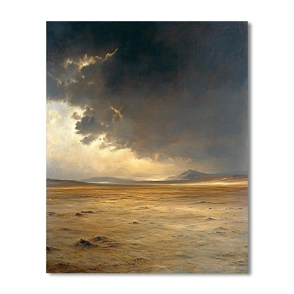 Francisco Goya Inspired Ominous Horizon Over Wind-Scoured Plains Numbered painting kits