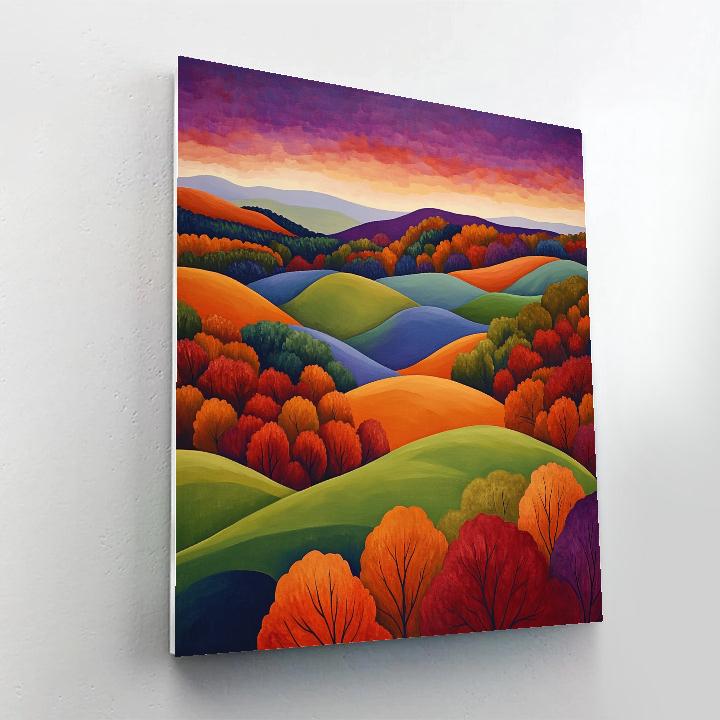 Frederick Varley Inspired Windswept Hills With Autumnal Rhythm DIY paint by numbers