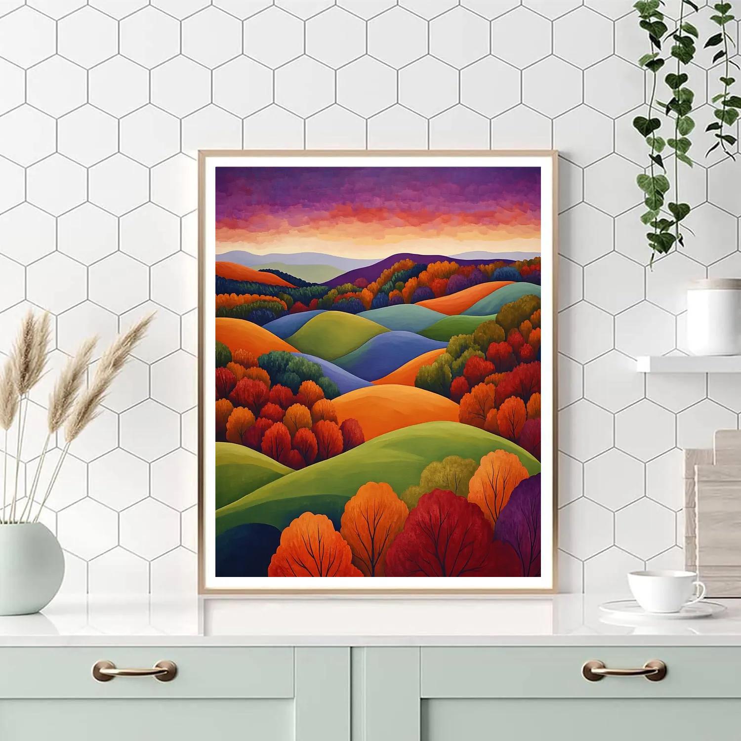 Frederick Varley Inspired Windswept Hills With Autumnal Rhythm DIY paint by numbers