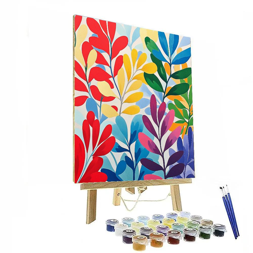 Henri Matisse Inspired Floral Pattern painting number kit