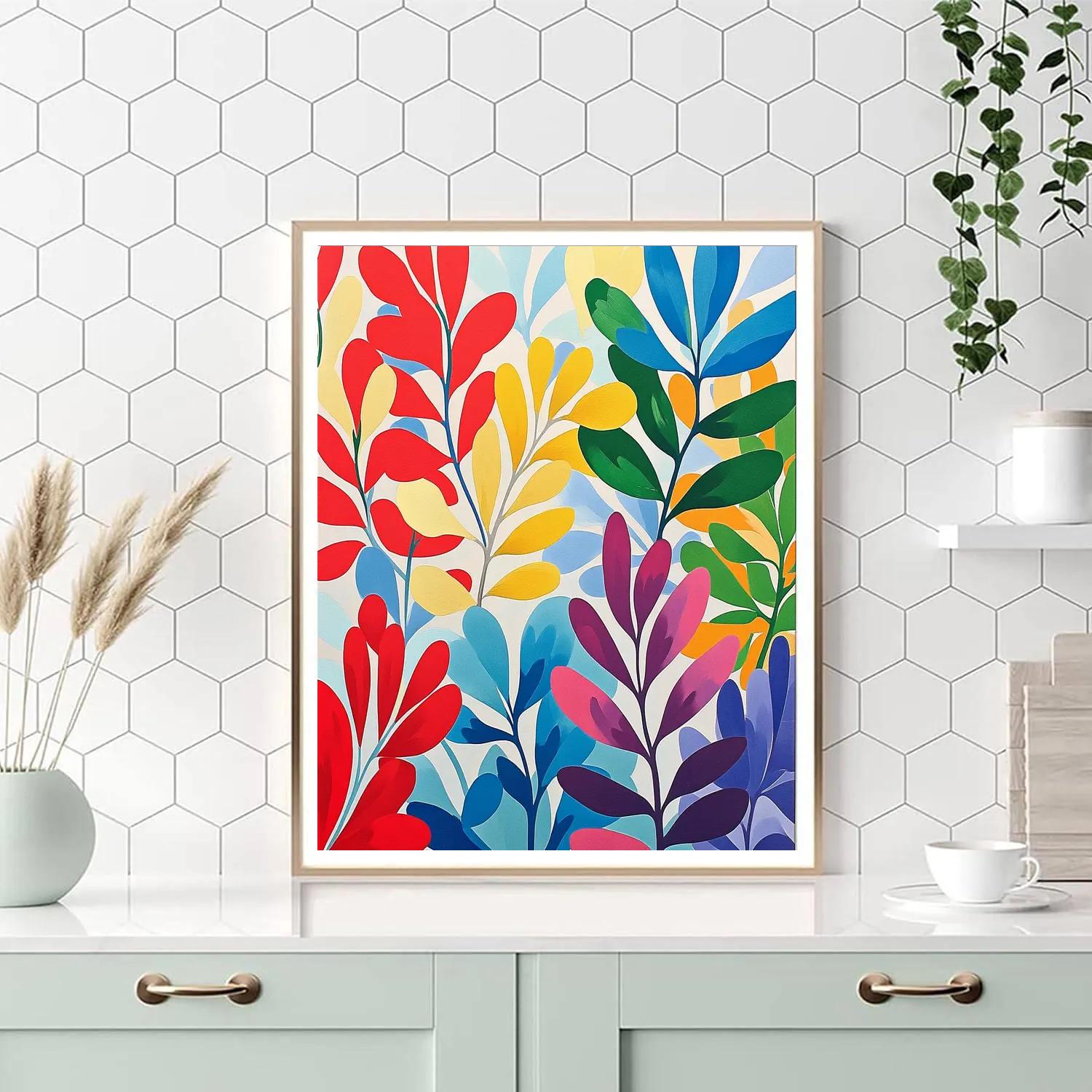 Henri Matisse Inspired Floral Pattern painting number kit