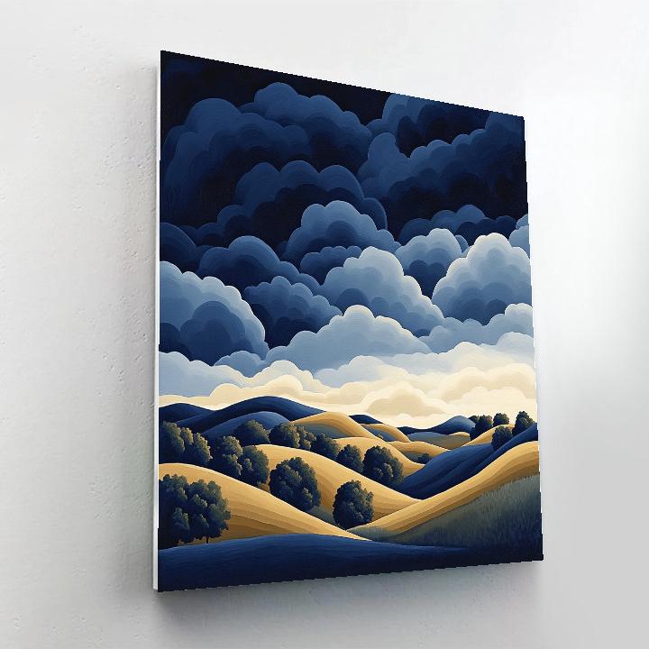 J. E. H. MacDonald Inspired Decorative Sky Over Rolling Valleys Painting by numbers kit