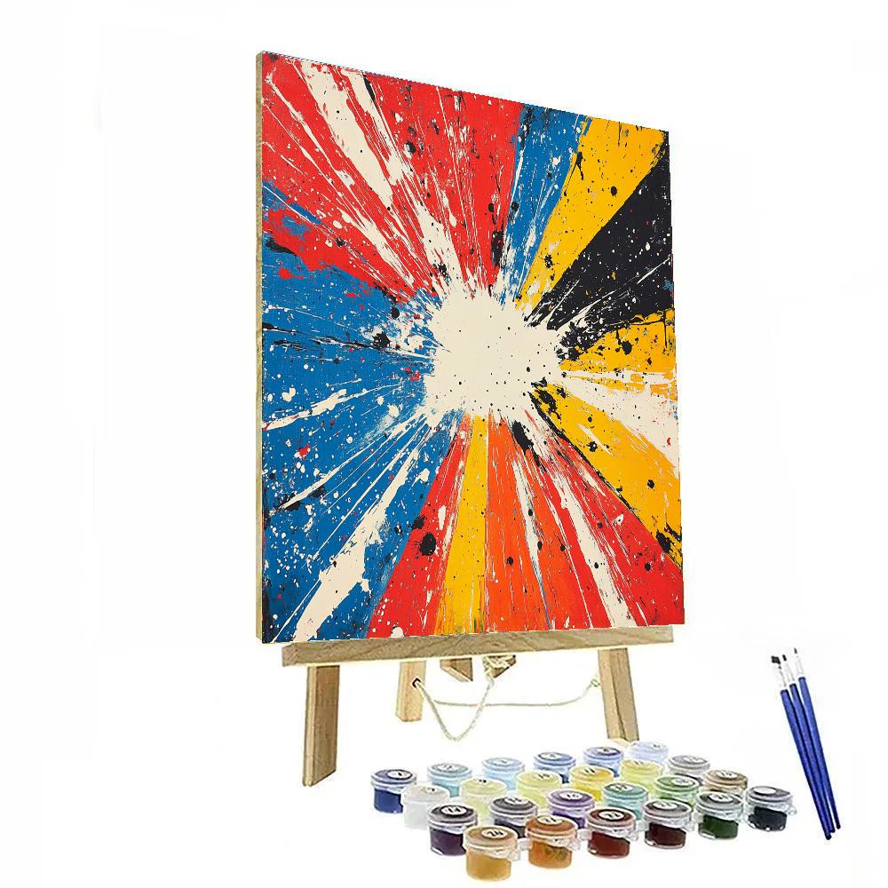 Jackson Pollock Inspired Solar Wind Chorus Numbered painting kits