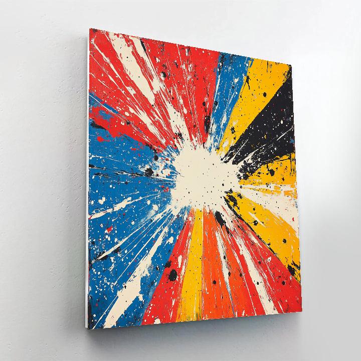 Jackson Pollock Inspired Solar Wind Chorus Numbered painting kits