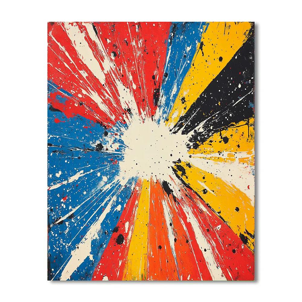 Jackson Pollock Inspired Solar Wind Chorus Numbered painting kits