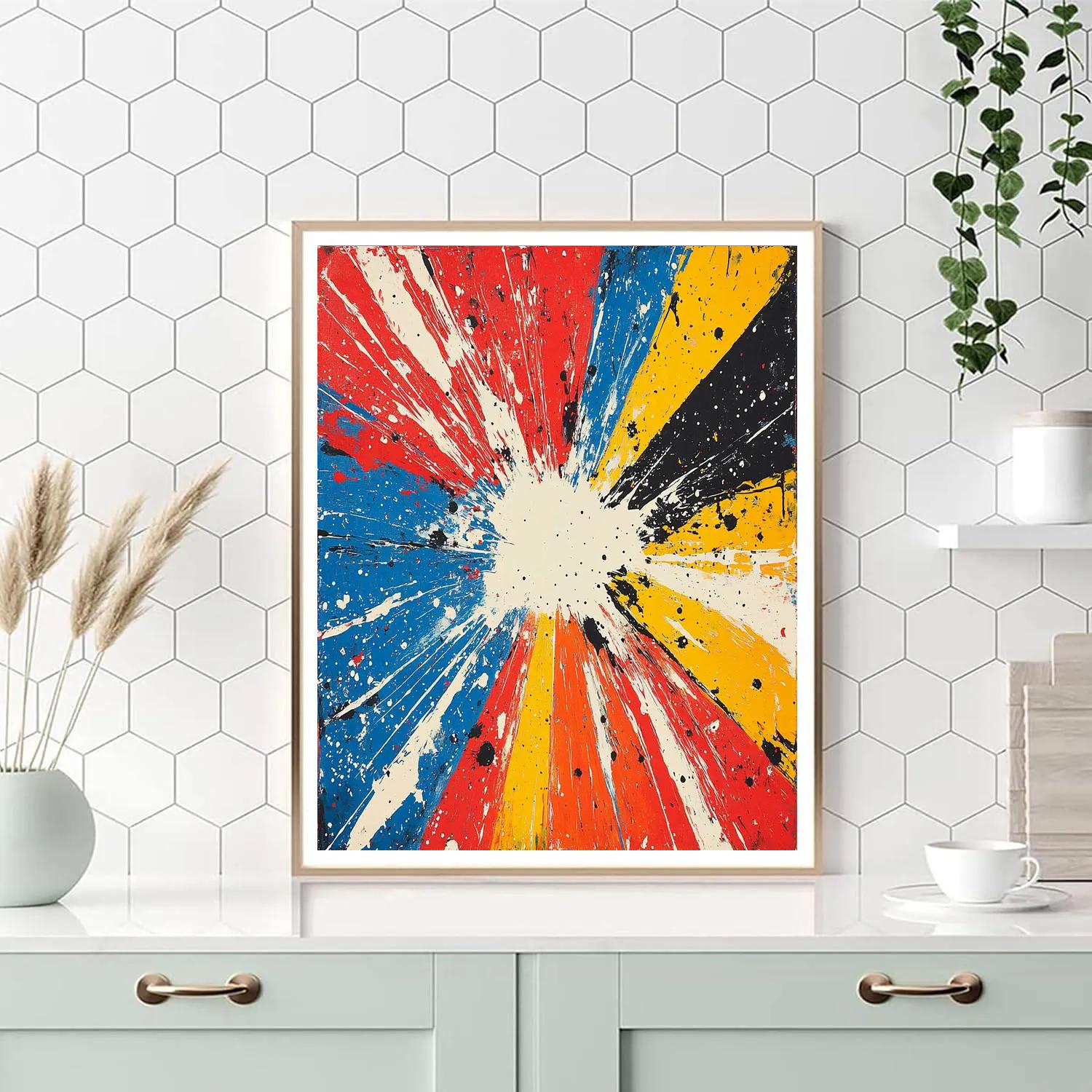 Jackson Pollock Inspired Solar Wind Chorus Numbered painting kits