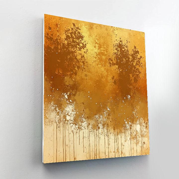 Jackson Pollock Inspired Autumnal Drift Web Numbered painting kits