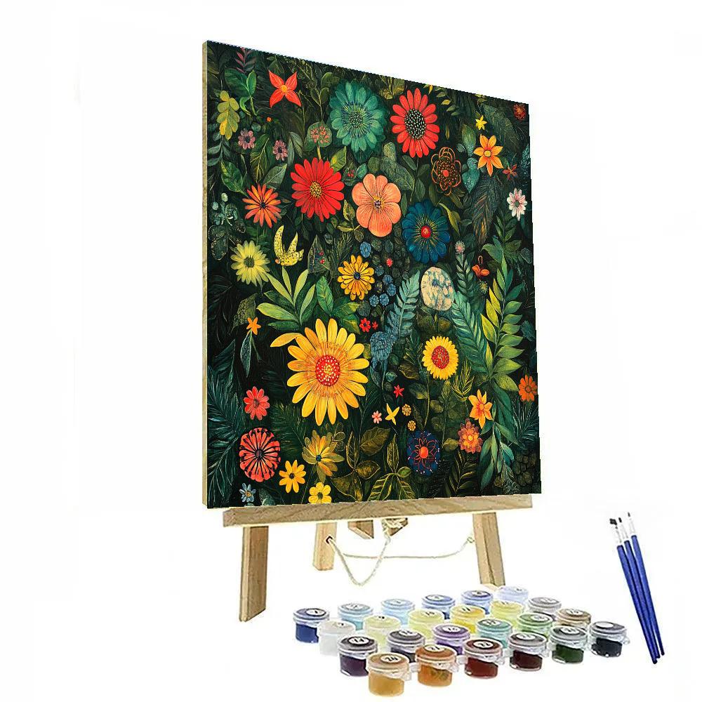 Frida Kahlo Inspired Majestic Garden Painting by numbers kit