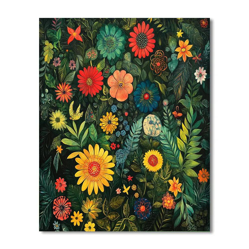 Frida Kahlo Inspired Majestic Garden Painting by numbers kit