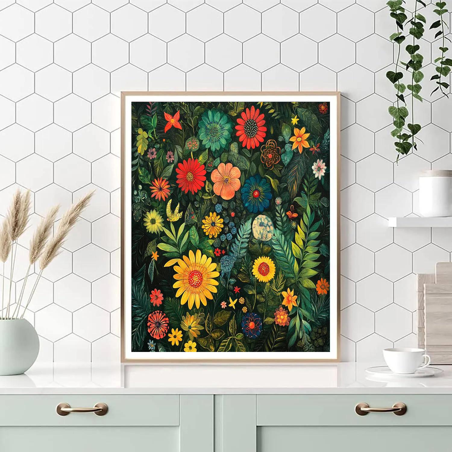 Frida Kahlo Inspired Majestic Garden Painting by numbers kit