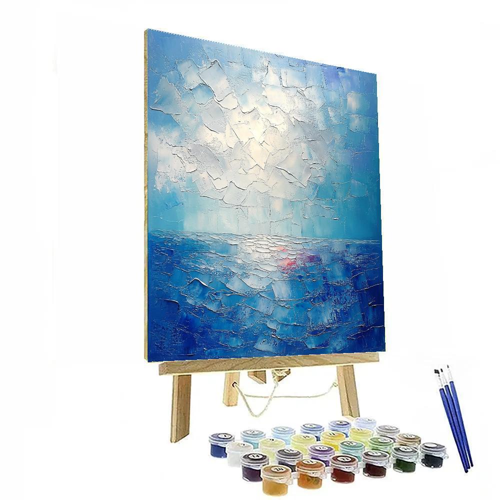 Jean-Paul Riopelle Inspired Shattered Northern Sky Numbered painting kits