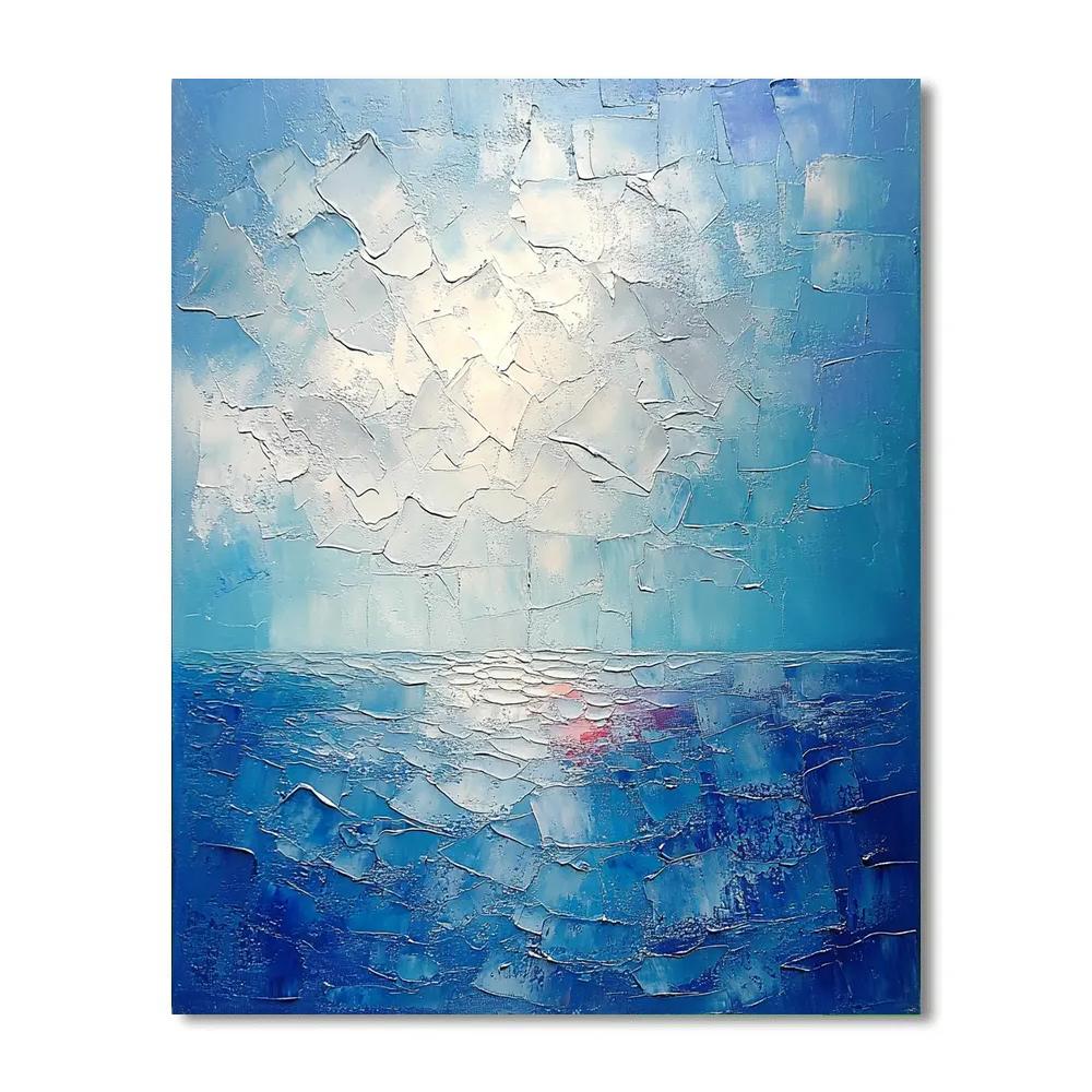 Jean-Paul Riopelle Inspired Shattered Northern Sky Numbered painting kits