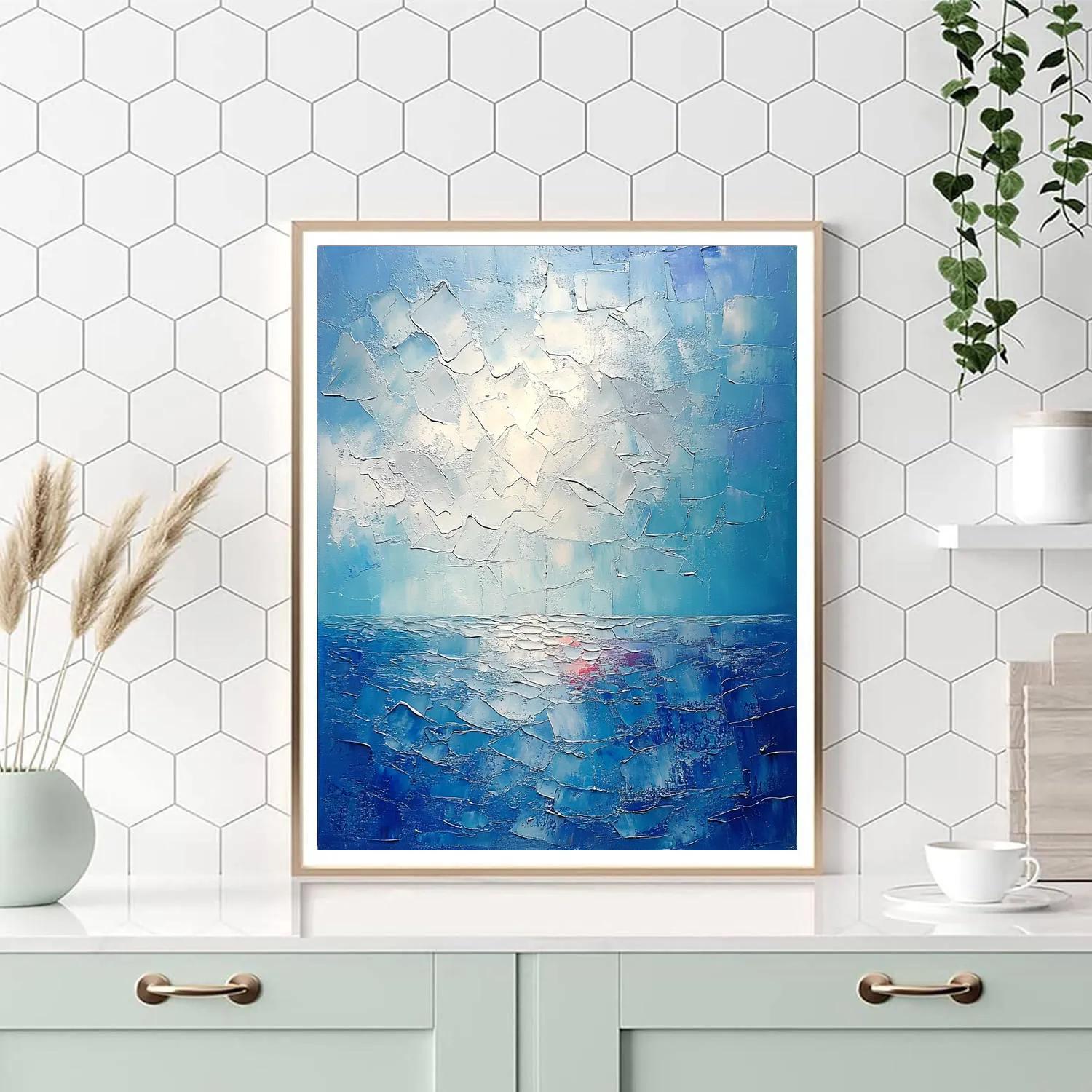 Jean-Paul Riopelle Inspired Shattered Northern Sky Numbered painting kits