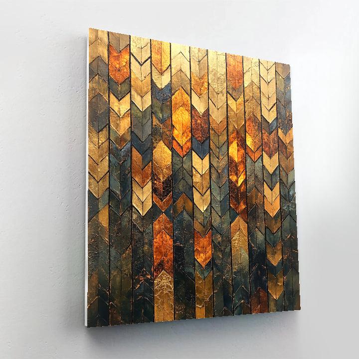 Jean-Paul Riopelle Inspired Mosaic Autumn Thicket painting number kit
