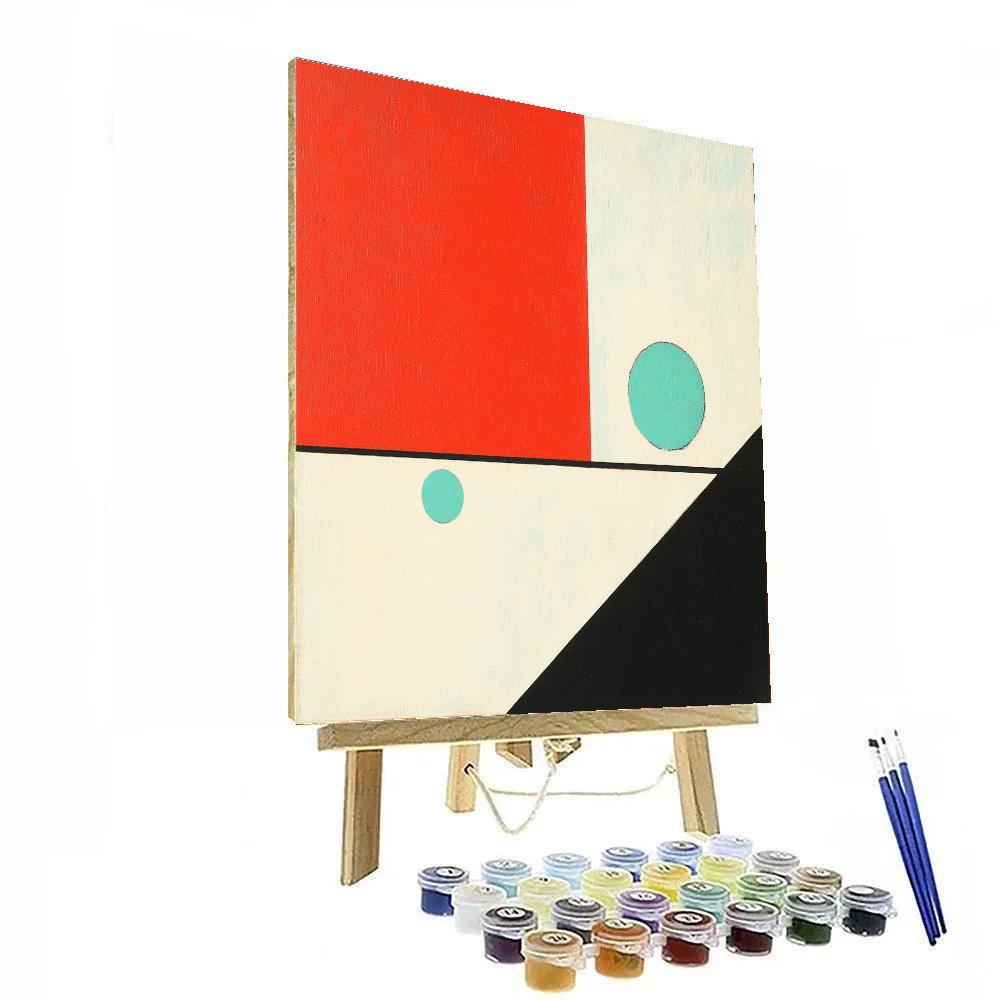 Kazimir Malevich Inspired Red Square Dialogue Paint by numbers art