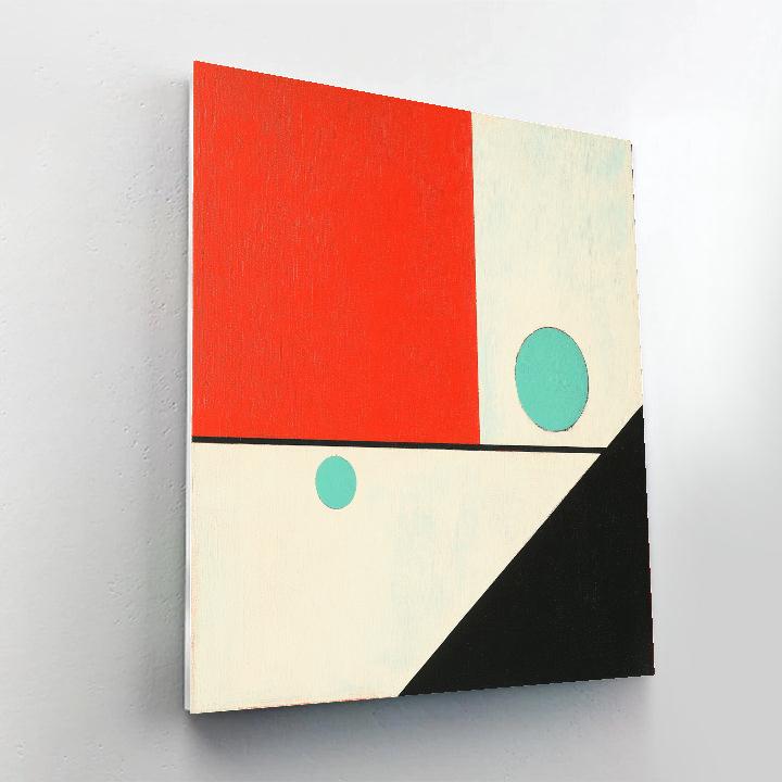 Kazimir Malevich Inspired Red Square Dialogue Paint by numbers art