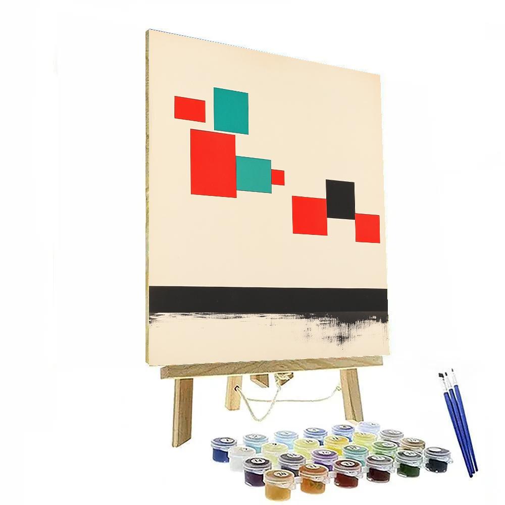 Kazimir Malevich Inspired Minimalist Horizon paint by number