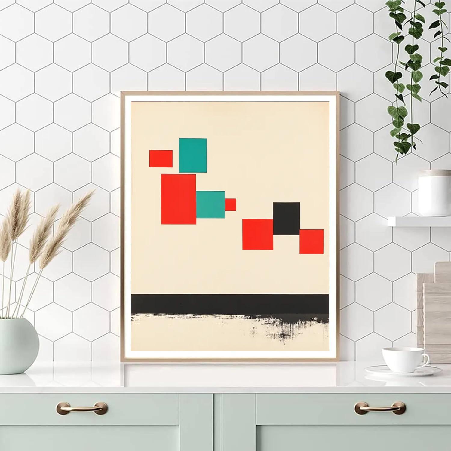 Kazimir Malevich Inspired Minimalist Horizon paint by number