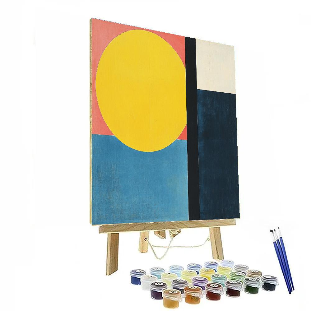 Kazimir Malevich Inspired Chromatic Balance DIY paint by numbers