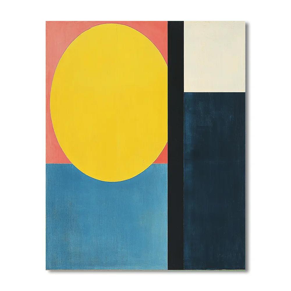 Kazimir Malevich Inspired Chromatic Balance DIY paint by numbers