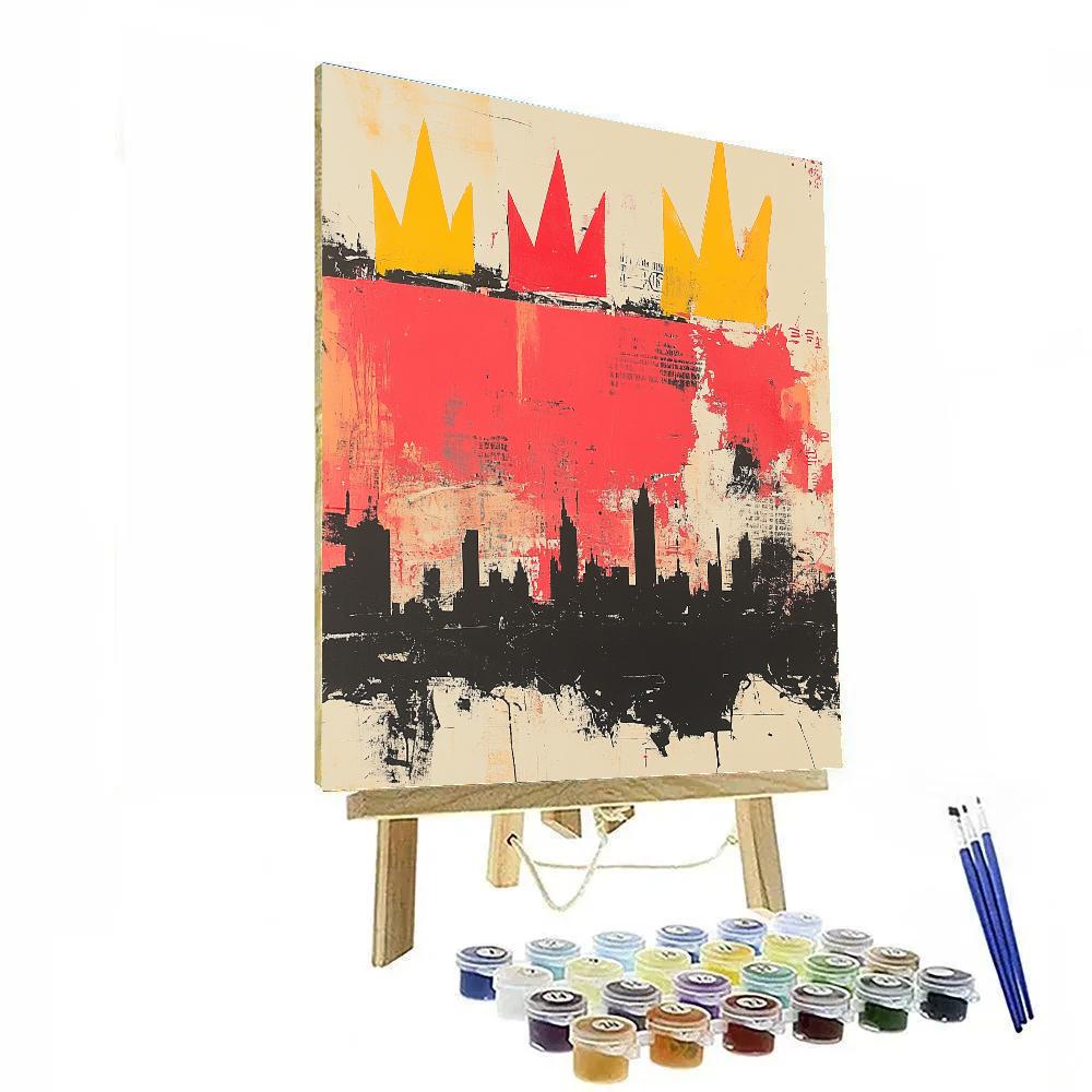 Jean-Michel Basquiat Inspired Crowned Silence Numbered painting kits