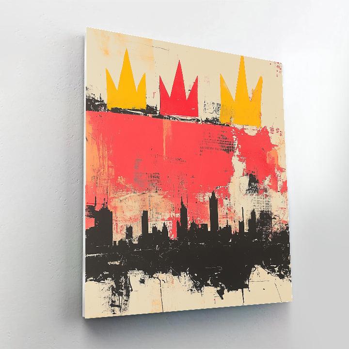 Jean-Michel Basquiat Inspired Crowned Silence Numbered painting kits
