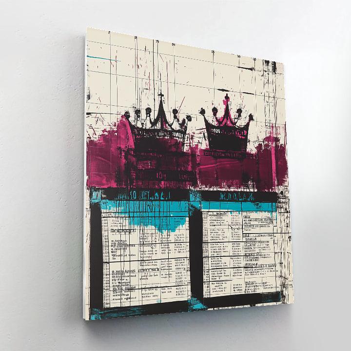 Jean-Michel Basquiat Inspired Noise Of Markets Numbered painting kits