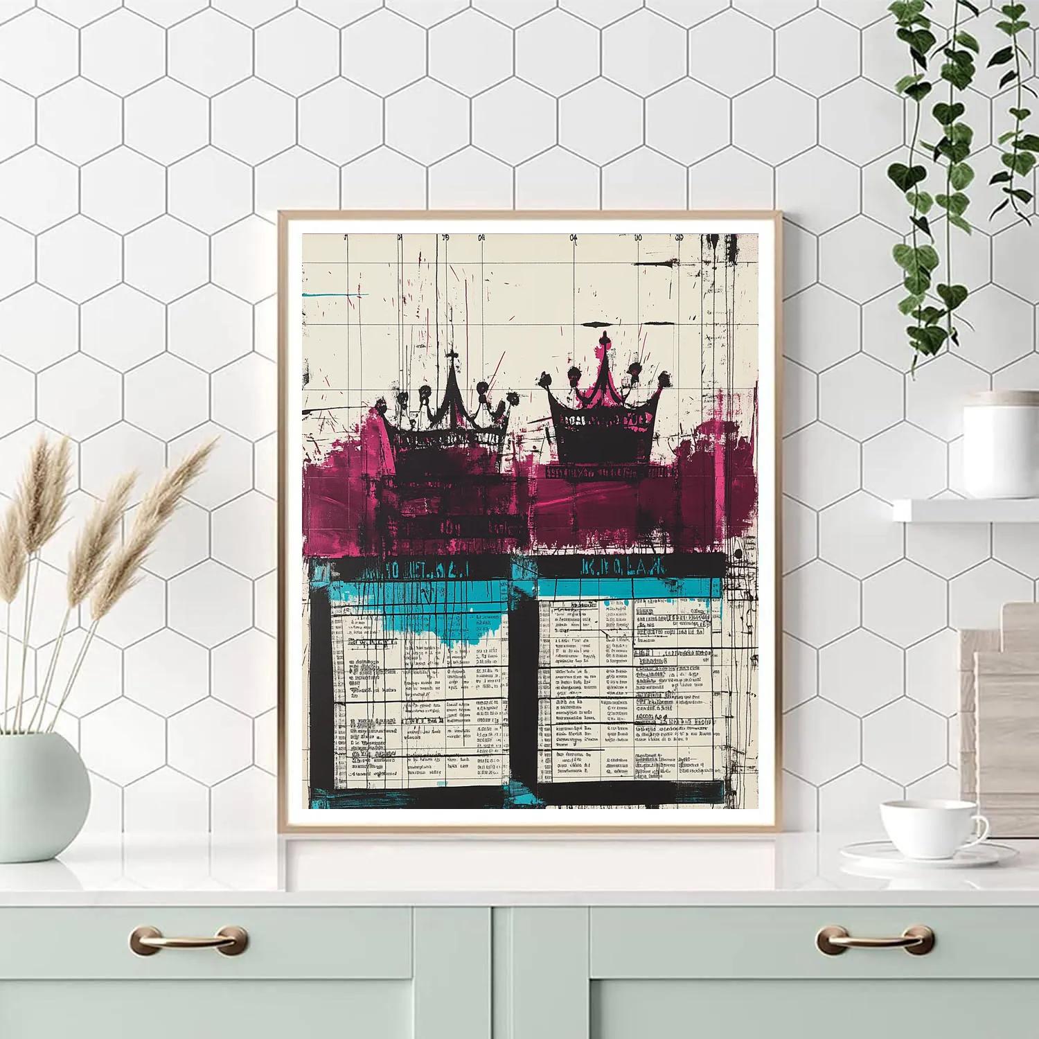 Jean-Michel Basquiat Inspired Noise Of Markets Numbered painting kits