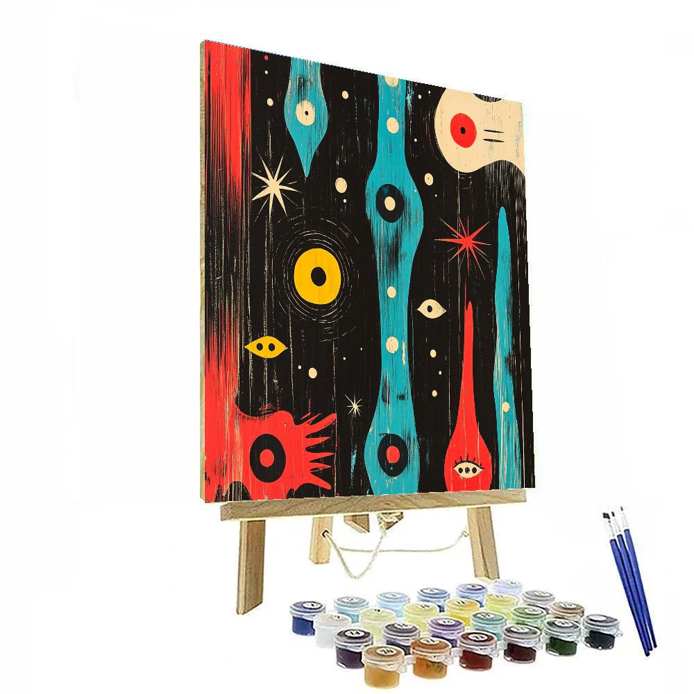 Joan Miró Inspired Nocturnal Orchestra Painting by numbers kit