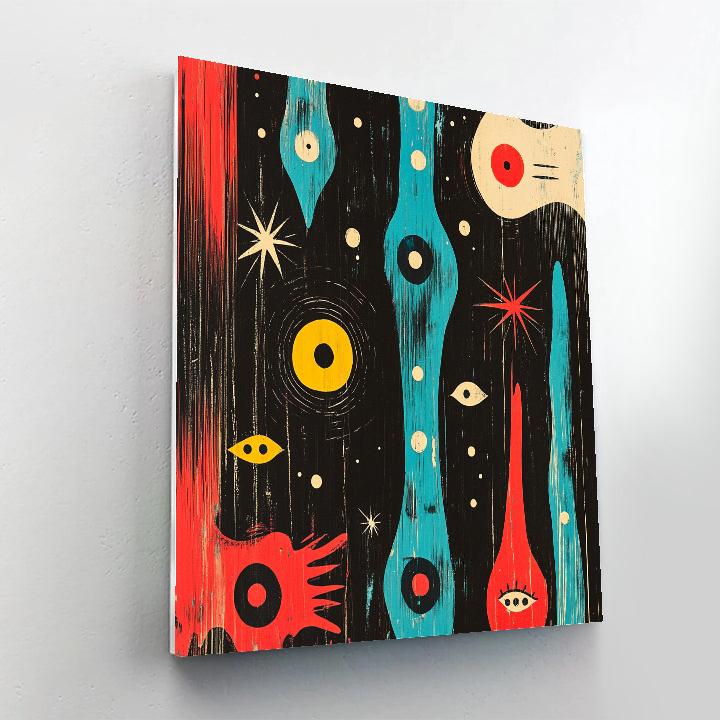 Joan Miró Inspired Nocturnal Orchestra Painting by numbers kit