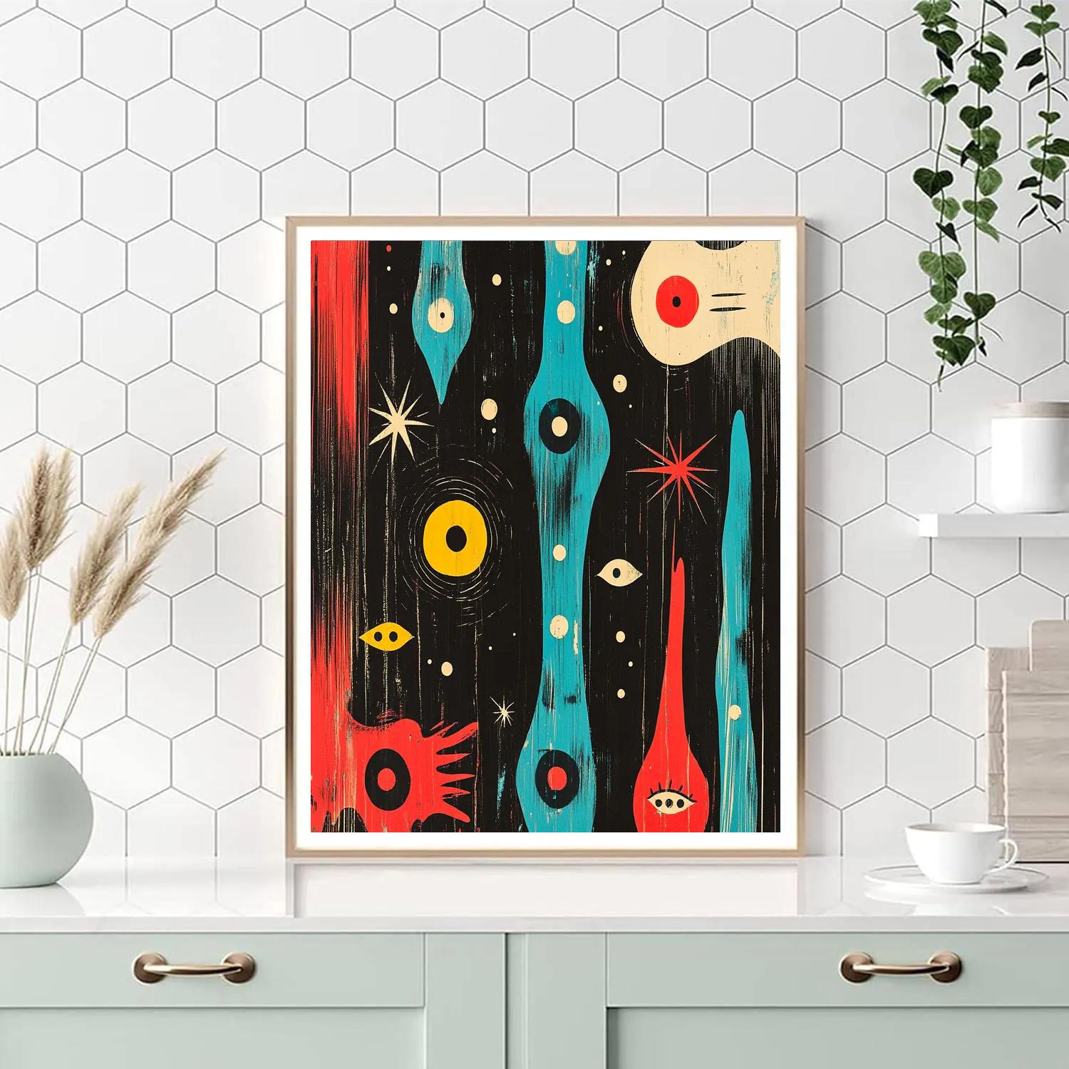 Joan Miró Inspired Nocturnal Orchestra Painting by numbers kit