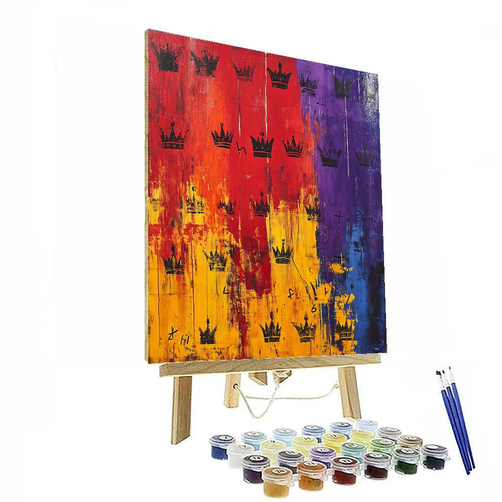 Jean-Michel Basquiat Inspired Echoes Of Resistance Paint by numbers art