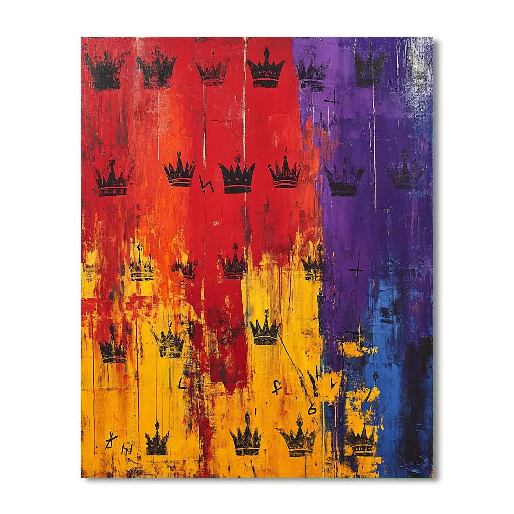 Jean-Michel Basquiat Inspired Echoes Of Resistance Paint by numbers art
