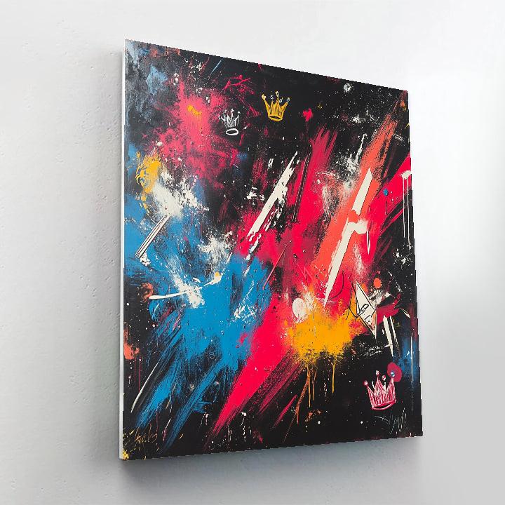 Jean-Michel Basquiat Inspired Cosmic Symphony paint by numbers