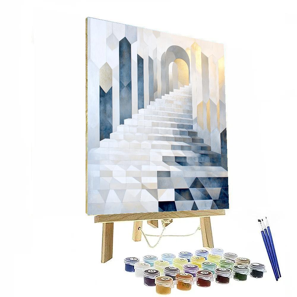 M.C. Escher Inspired Tessellated Constellation Grid DIY paint by numbers