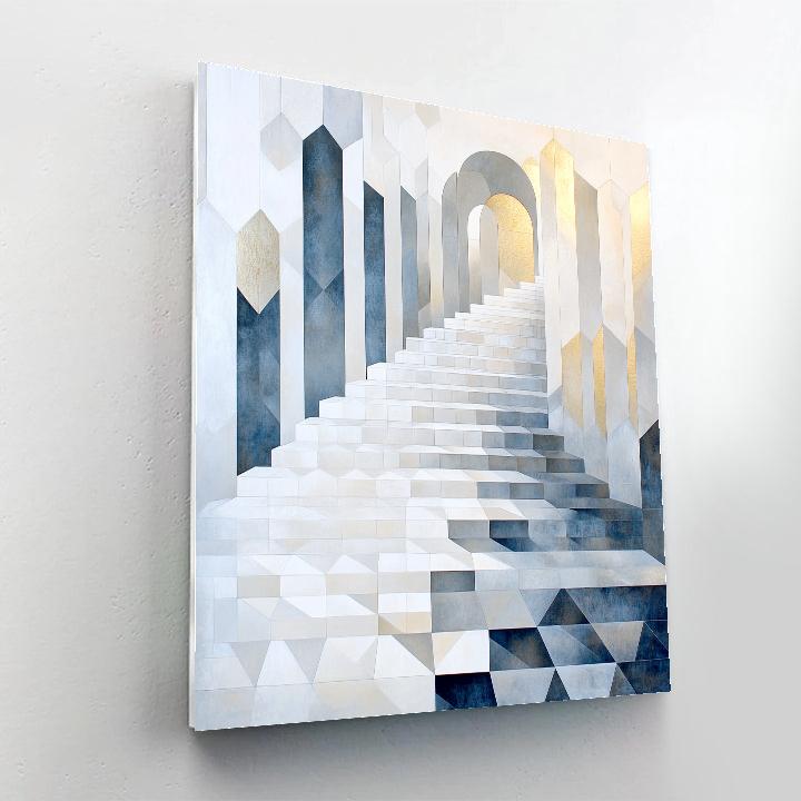 M.C. Escher Inspired Tessellated Constellation Grid DIY paint by numbers