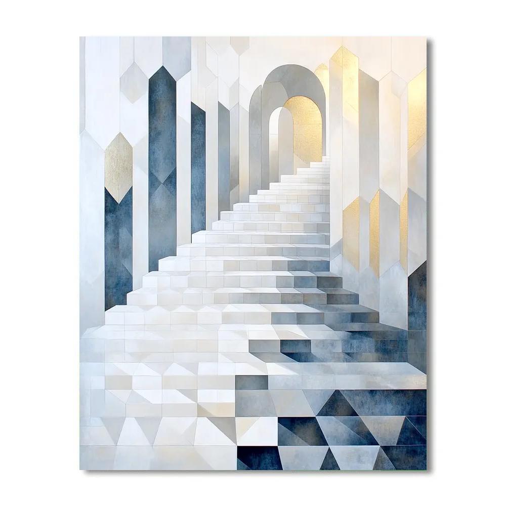 M.C. Escher Inspired Tessellated Constellation Grid DIY paint by numbers