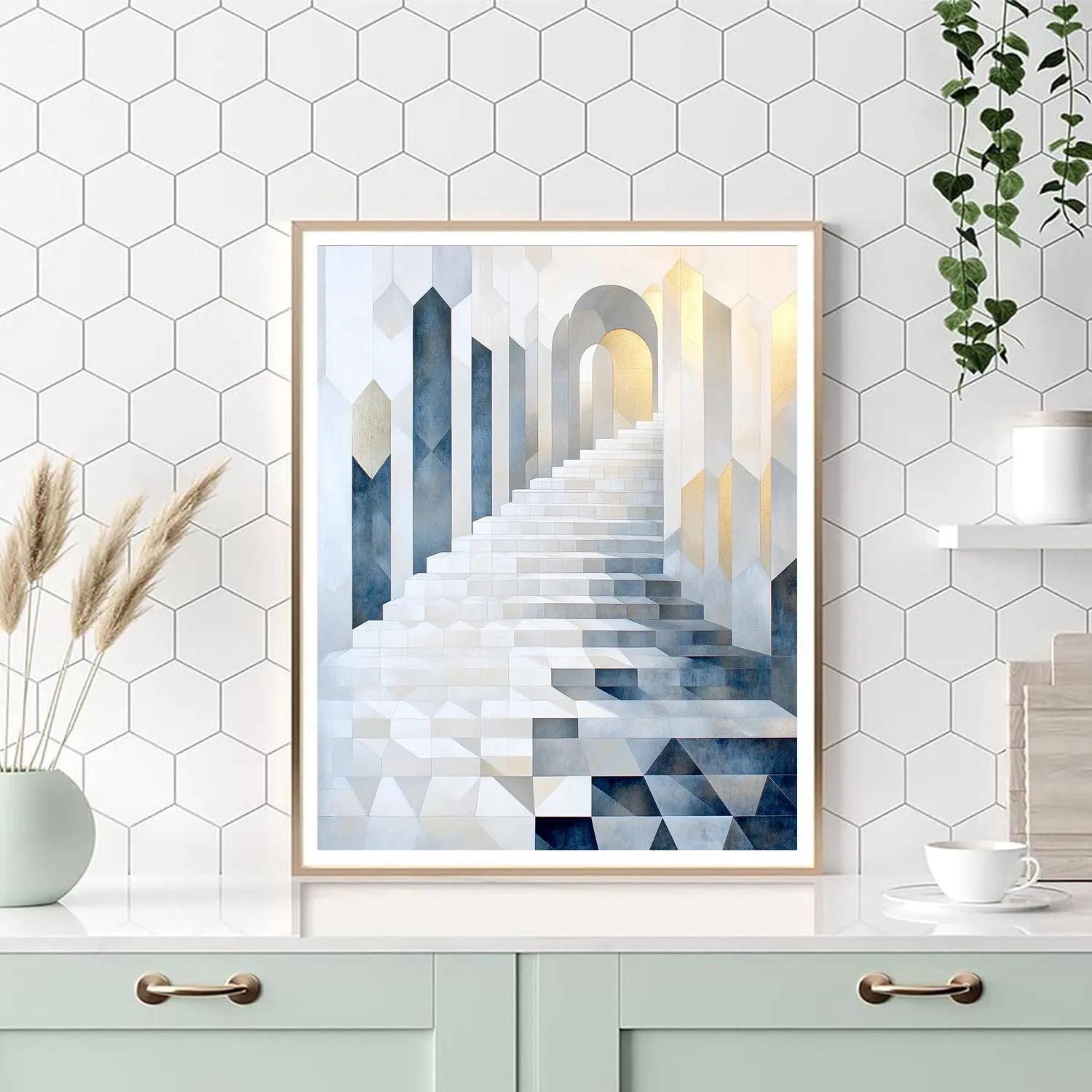 M.C. Escher Inspired Tessellated Constellation Grid DIY paint by numbers