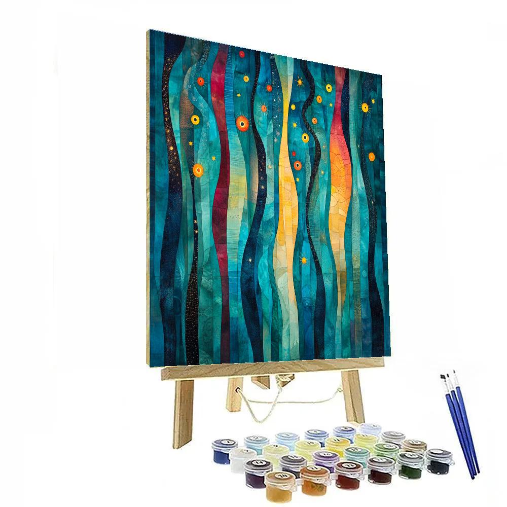 Joan Miró Inspired Aurora Rhythm Painting by numbers kit