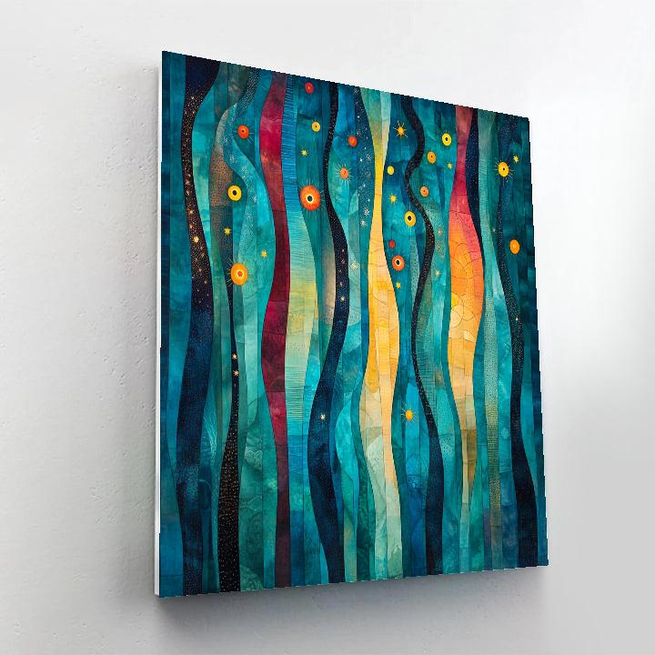 Joan Miró Inspired Aurora Rhythm Painting by numbers kit