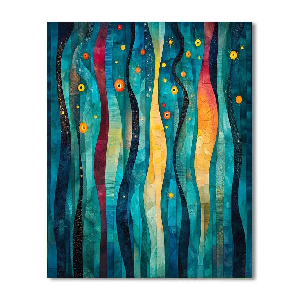 Joan Miró Inspired Aurora Rhythm Painting by numbers kit