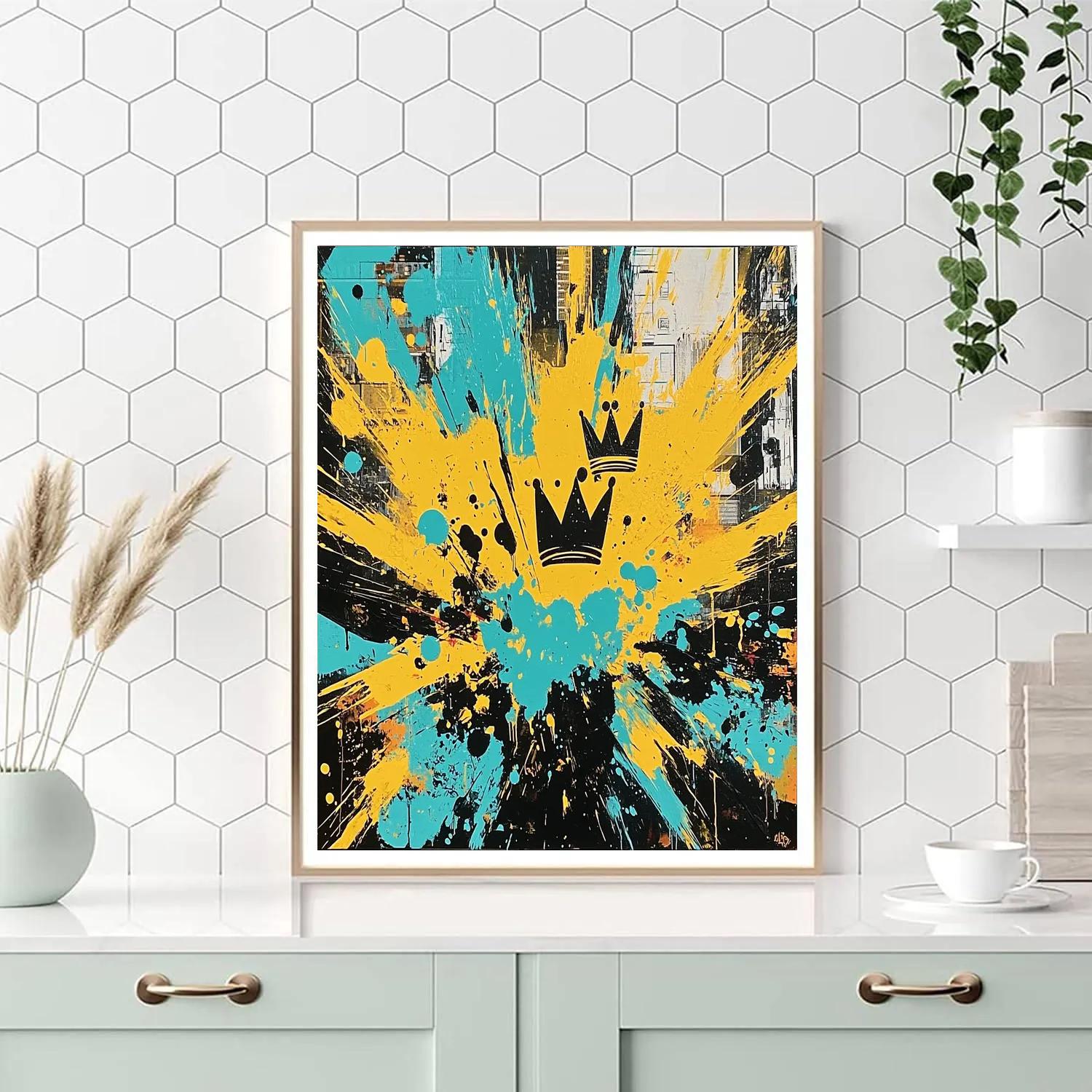 Jean-Michel Basquiat Inspired Urban Rhythms Abstraction Painting by numbers kit