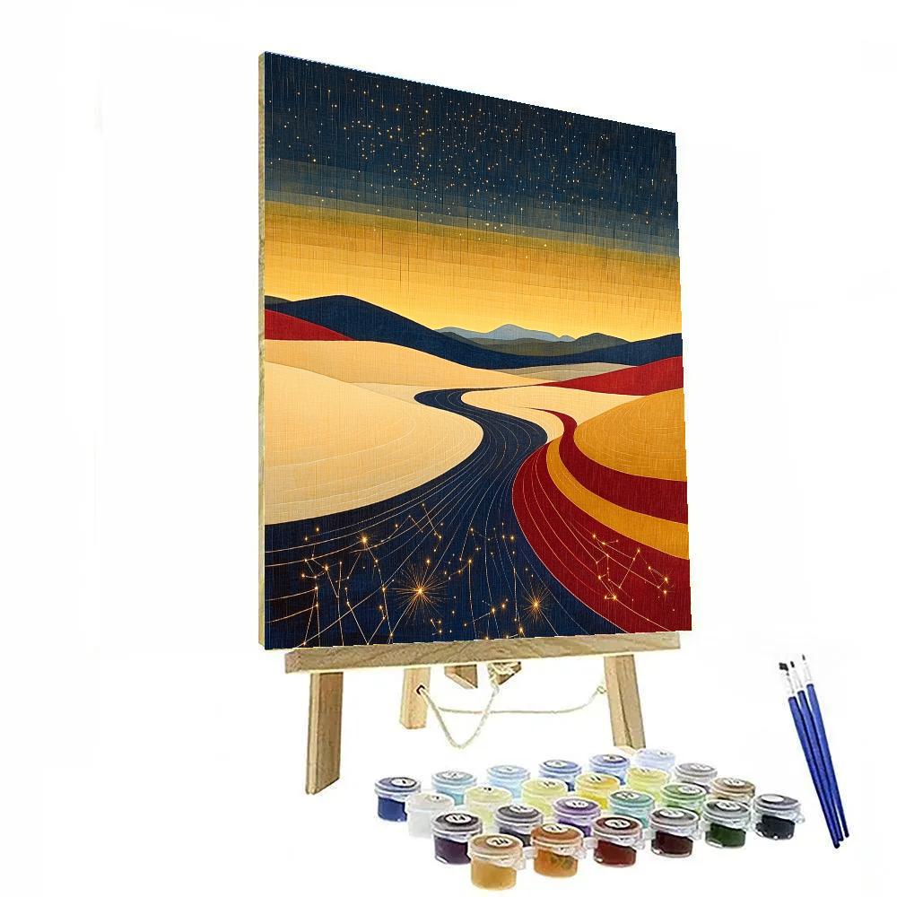 Paul Klee Inspired Celestial Cartography DIY paint by numbers