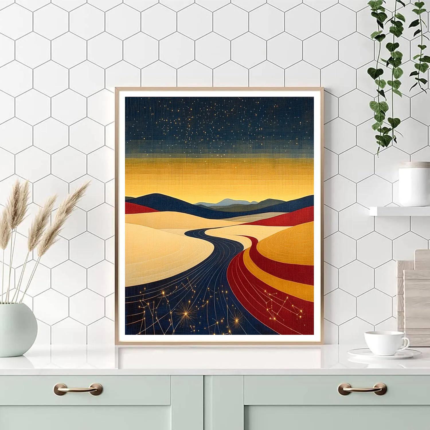 Paul Klee Inspired Celestial Cartography DIY paint by numbers